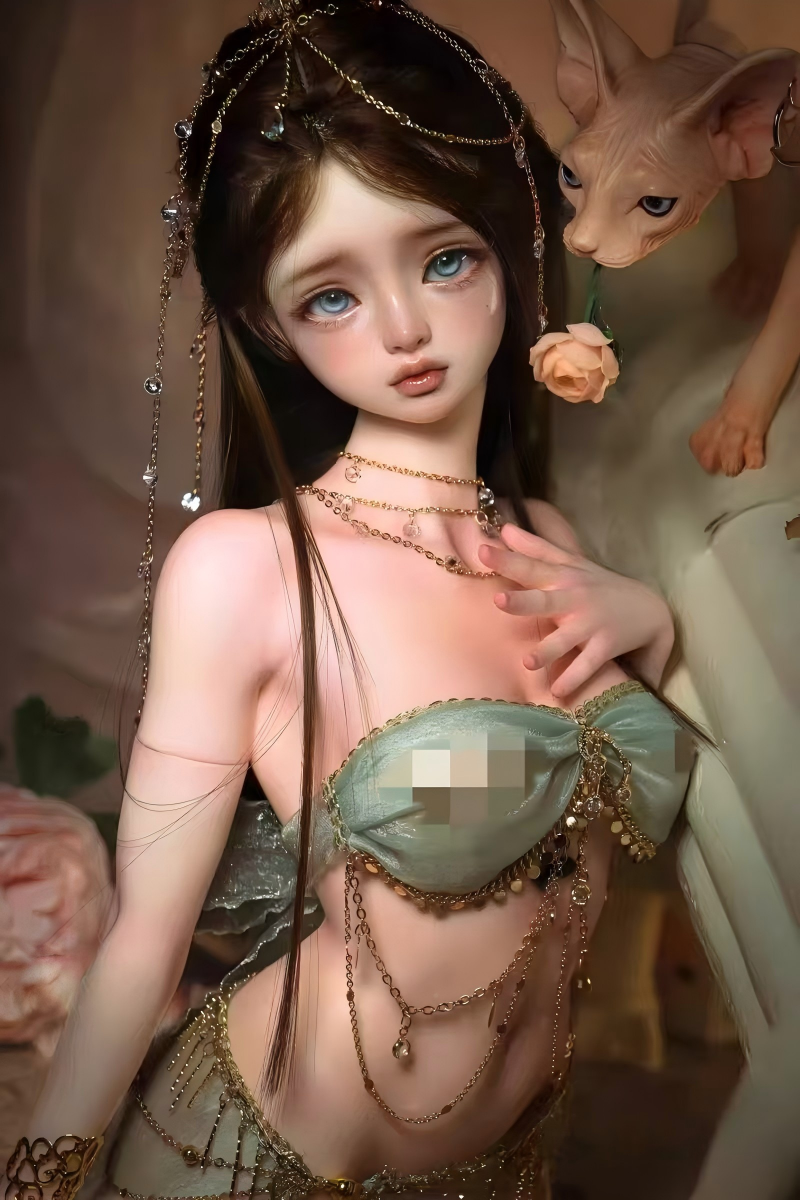 1/3 BJD bust mannequin with resin torso display stand and accessories