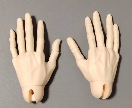 75cm 1/3 Scale Male BJD Hands | Li Articulated Hands