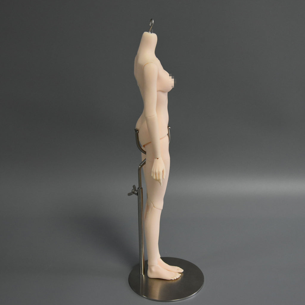 1/4 scale female resin BJD body with articulated joints, front view