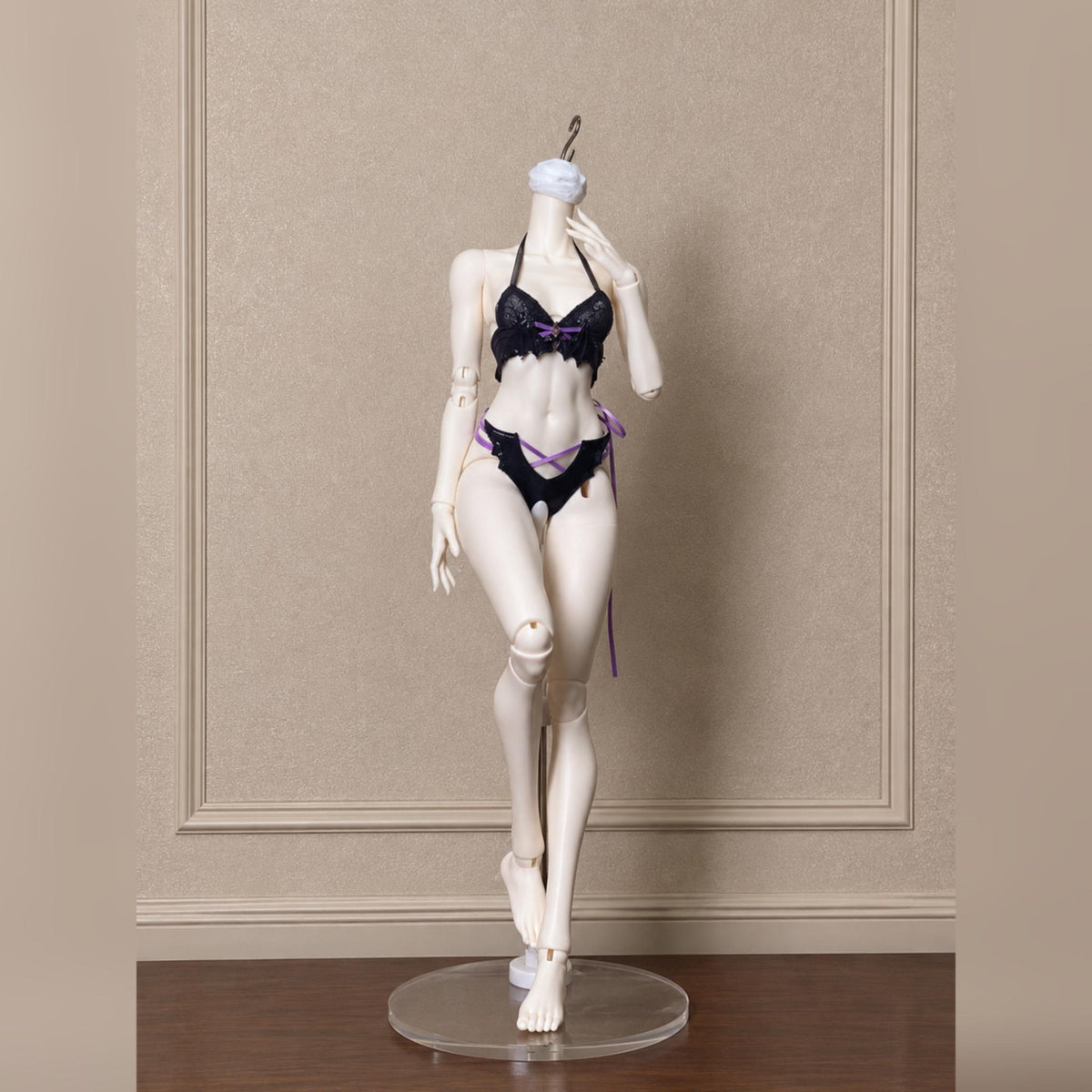 43cm 1/4 scale female BJD body front pose showing curves and joint articulation