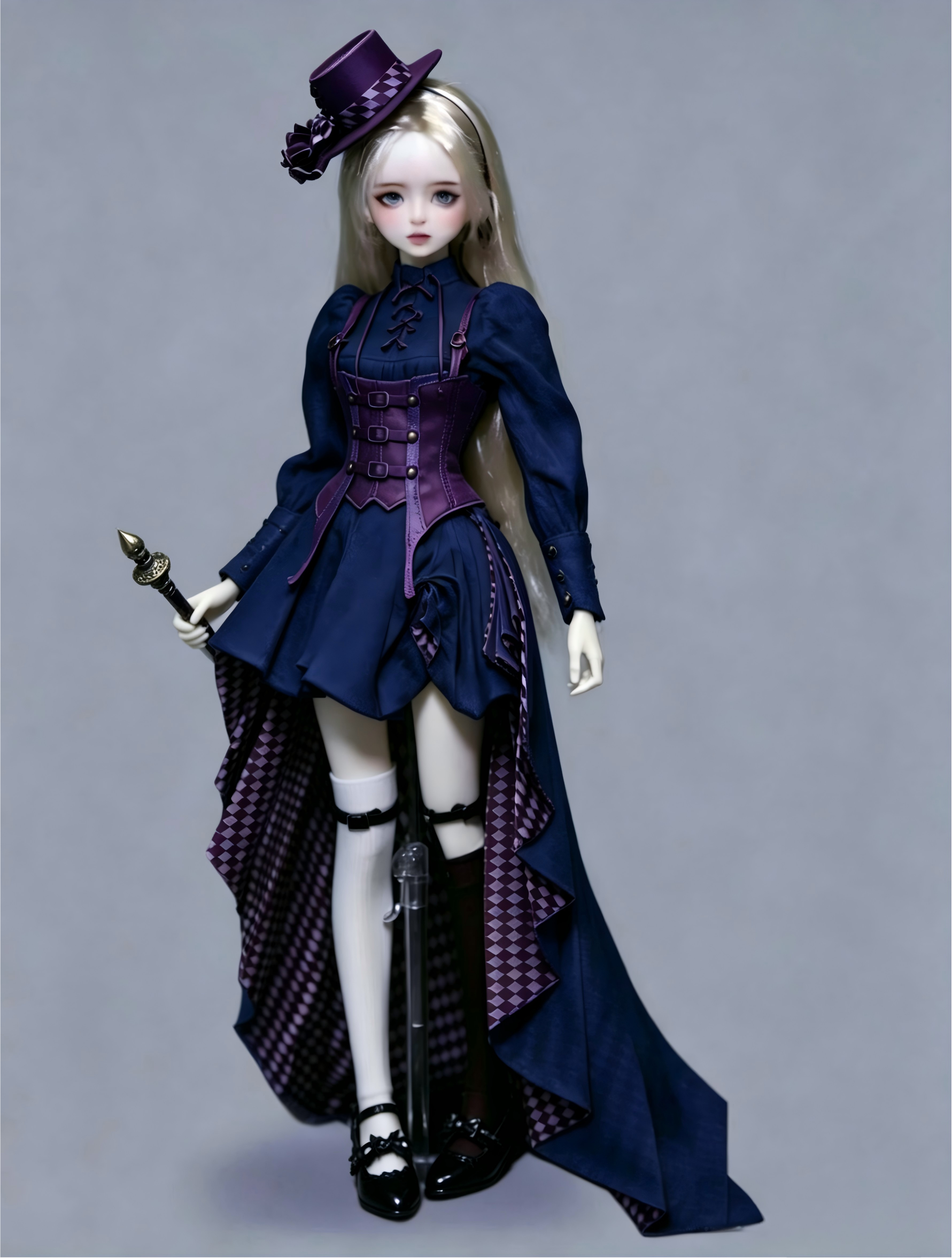 Premium 1/4 Victoria Curvy Female BJD Body, Stunning Curved Figure Unpainted Resin Blank Girl BJD Torso Only