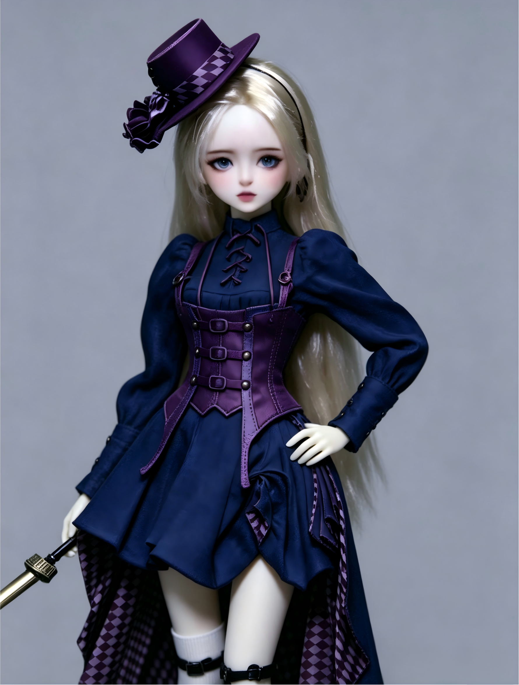 Premium 1/4 Victoria Curvy Female BJD Body, Stunning Curved Figure Unpainted Resin Blank Girl BJD Torso Only