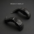 BJD doll devil horns accessory set, pair of black curved horns with minimalist fantasy design