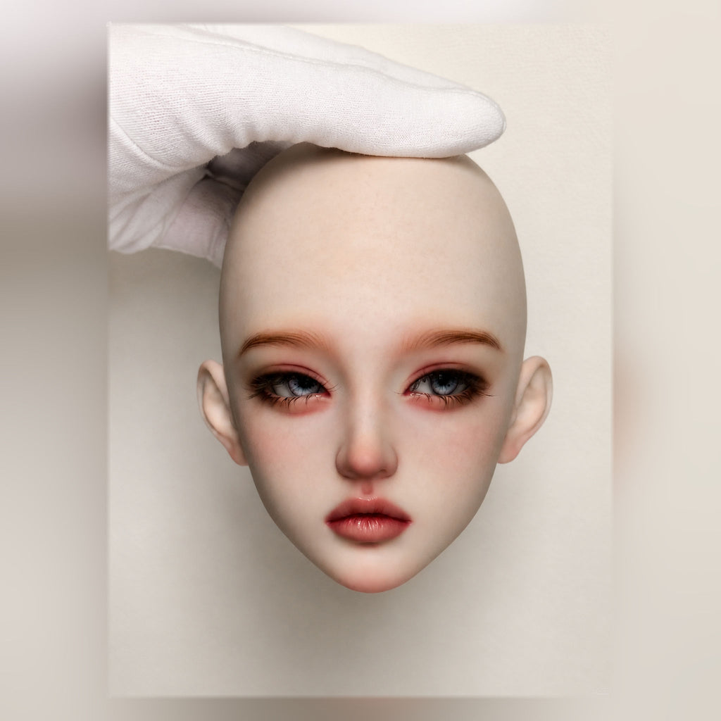 1/3 Scale BJD Head Only Unpainted Blank Resin Head with Custom Face-up 19.5cm Head Circumference