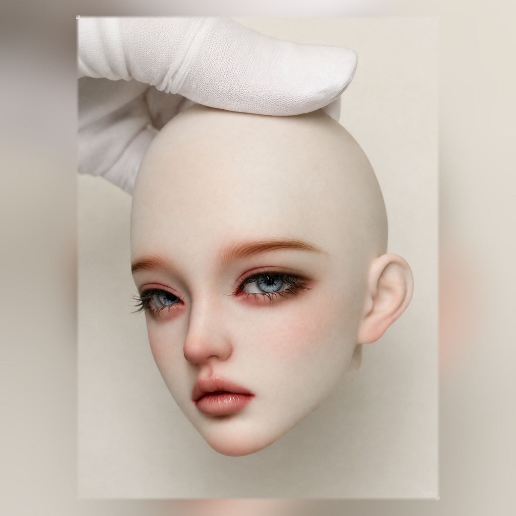 1/3 Scale BJD Head Sculpt Custom Face-up Three Quarter View Blank Resin Head