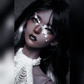 1/3 Scale Female BJD Head Sculpt liu Custom Face-up with Black Hair and Fantasy Makeup