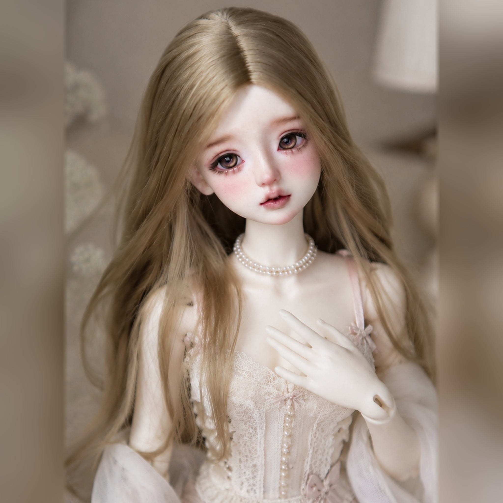 1/3 Scale BJD Carla Head Sculpt with Custom Face-up Portrait