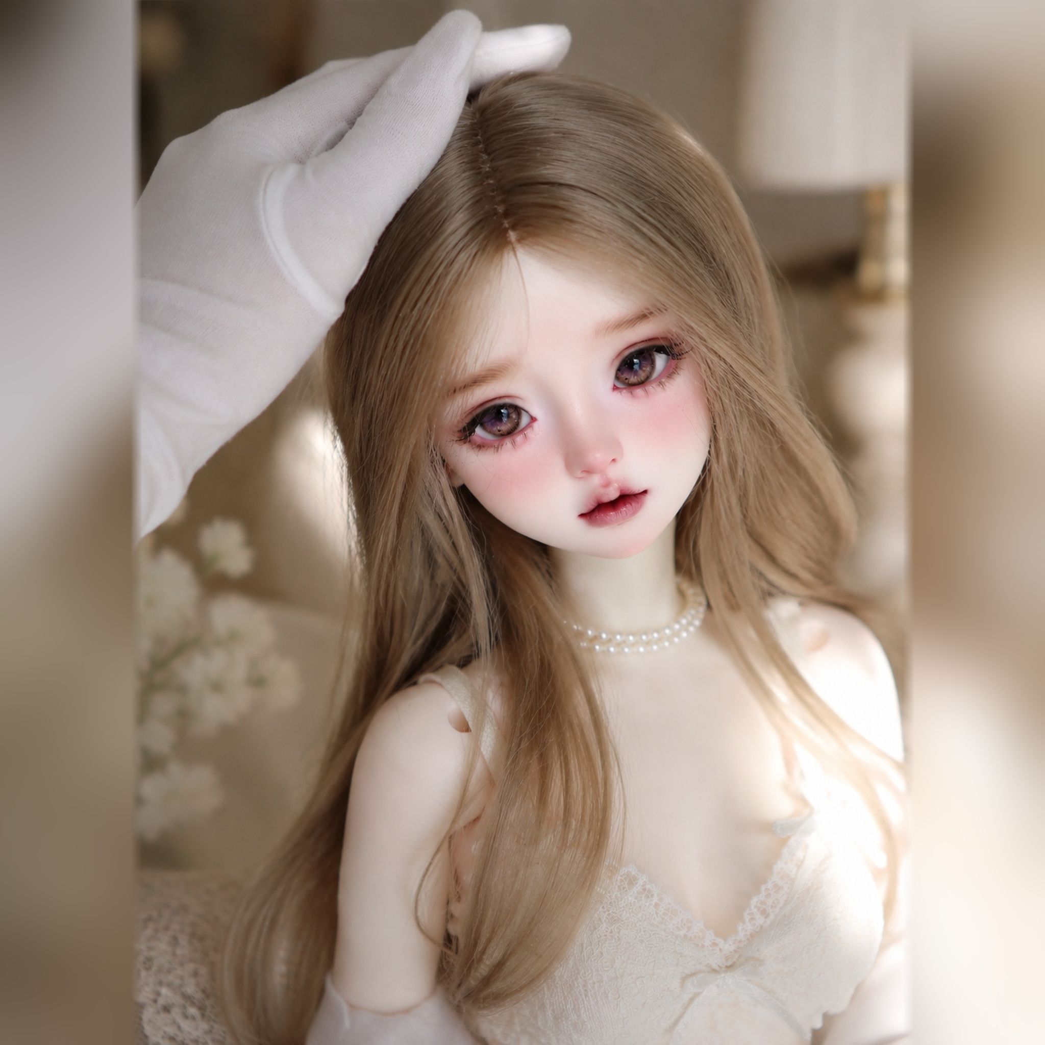 1/3 Scale BJD Carla Head Sculpt Close-up with Custom Face-up