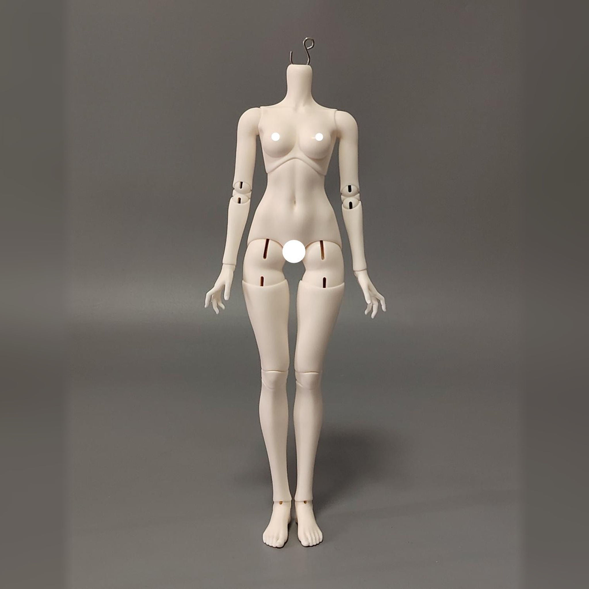 Girl large-bust 1/4 scale female BJD body, front full-length view