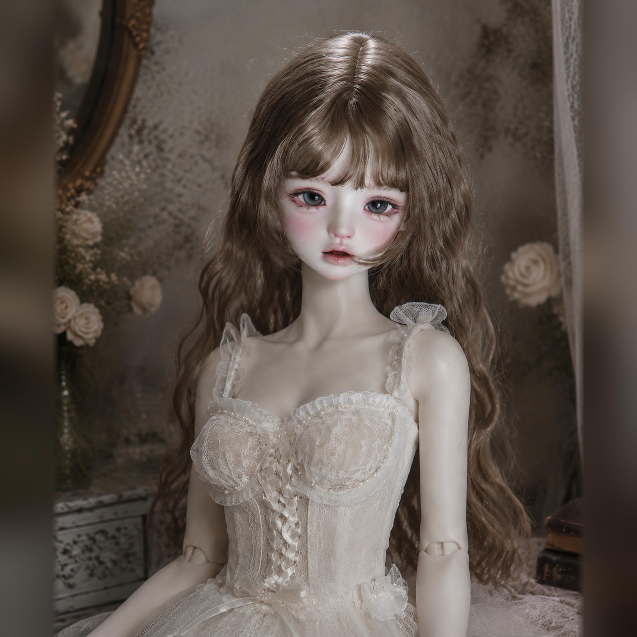 1/4 Scale BJD T4457 Head Sculpt with Soft Natural Custom Face-up