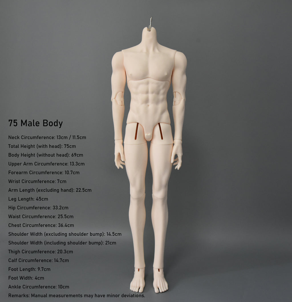 75cm Edgar BJD Male Body, Fantasy Noble Resin Uncle Body, New Custom Blank Resin BJD Torso Only