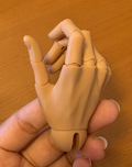75cm BJD articulated hand with flexible finger posing and realistic sculpt details