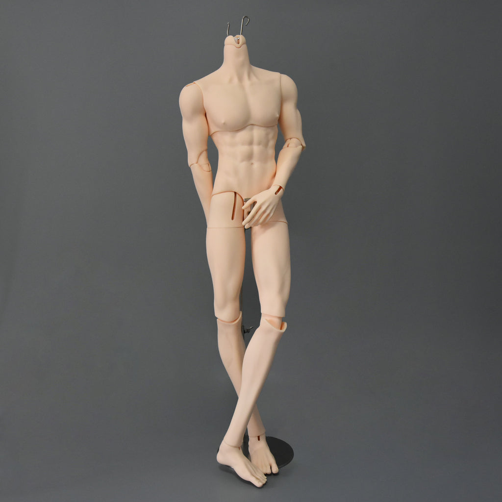75cm BJD male body blank resin ball jointed doll front view