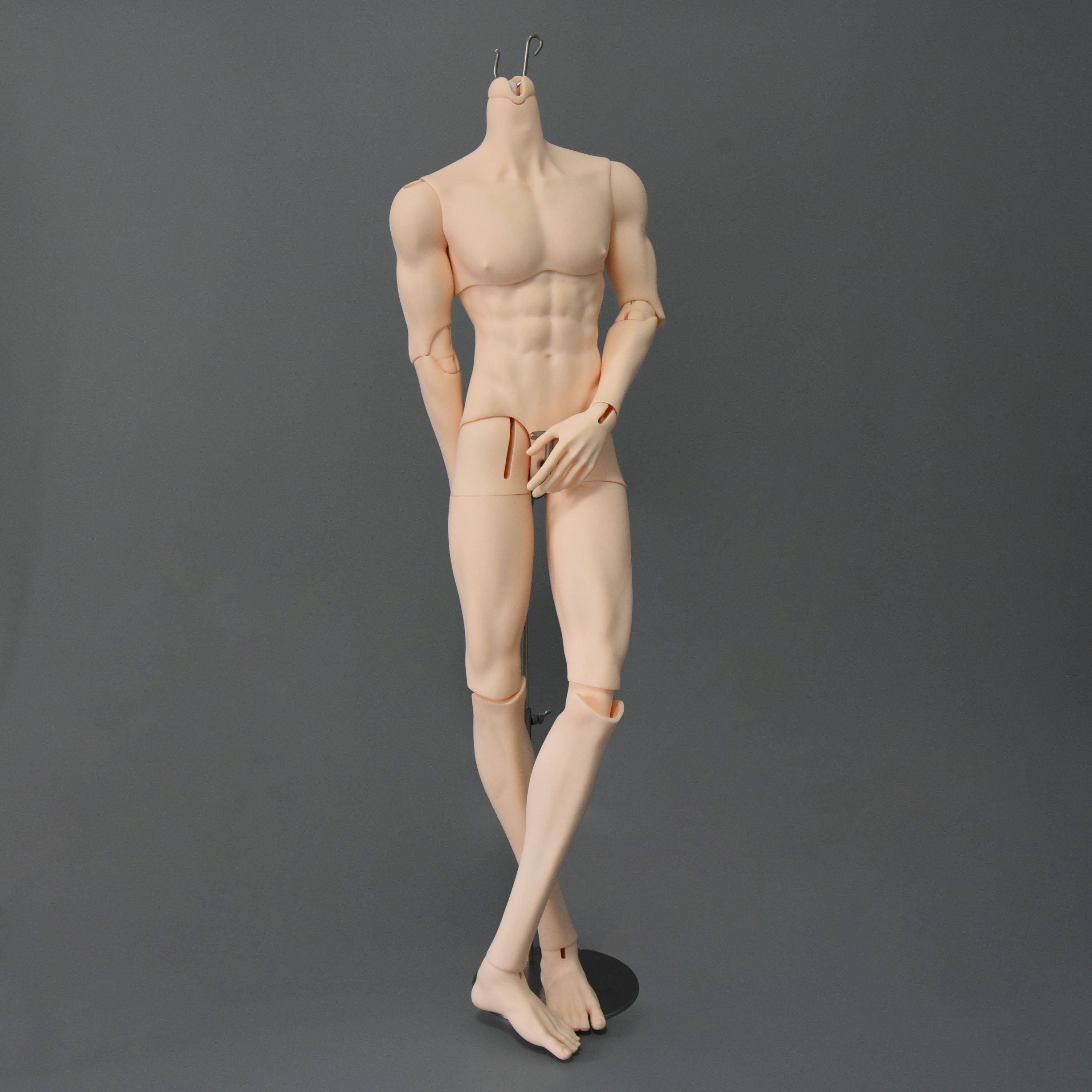 75cm BJD male body blank resin ball jointed doll front view