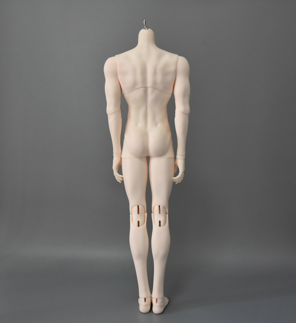 75cm resin BJD male body with articulated joints details