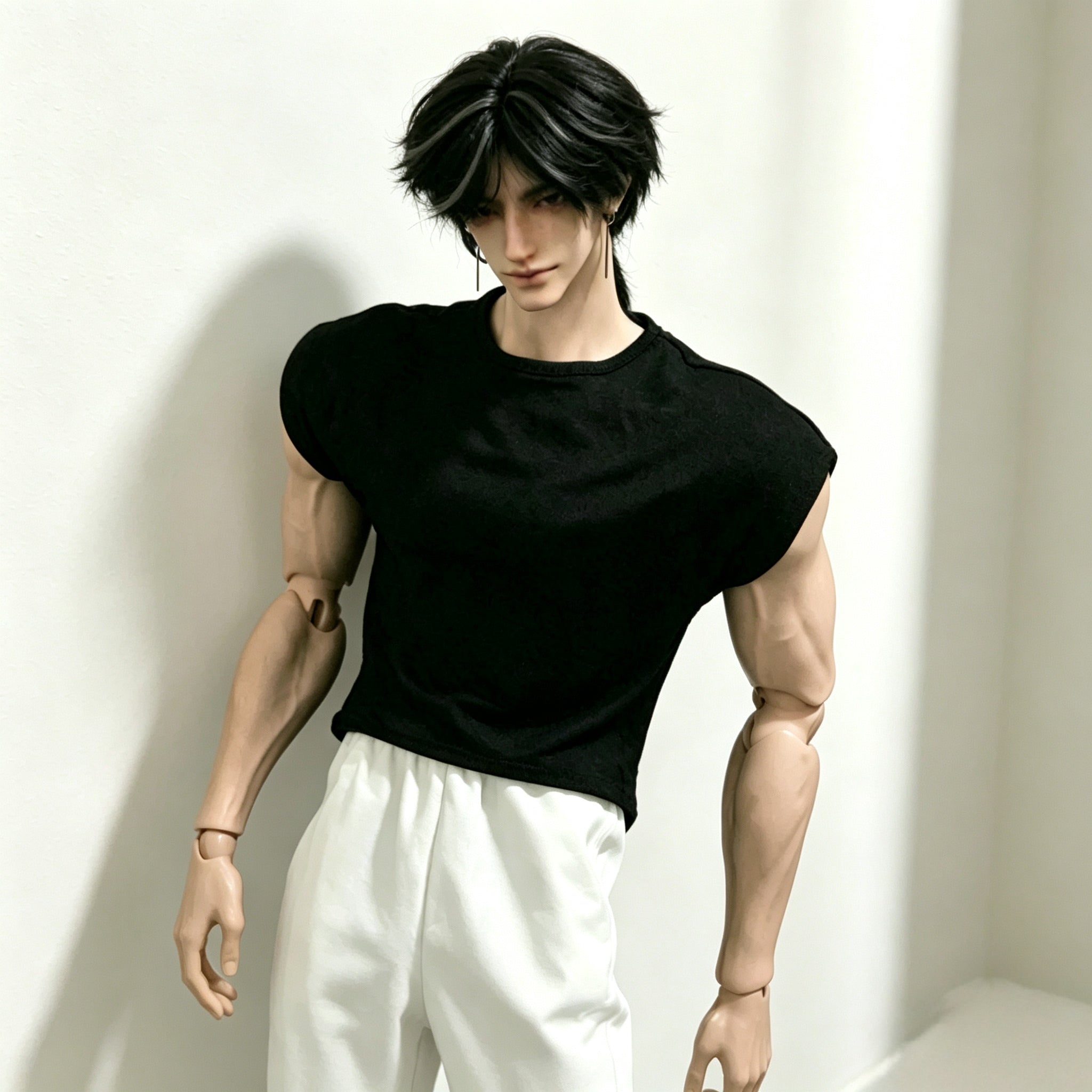 75cm uncle body BJD doll full body view showing mature masculine proportions and realistic design