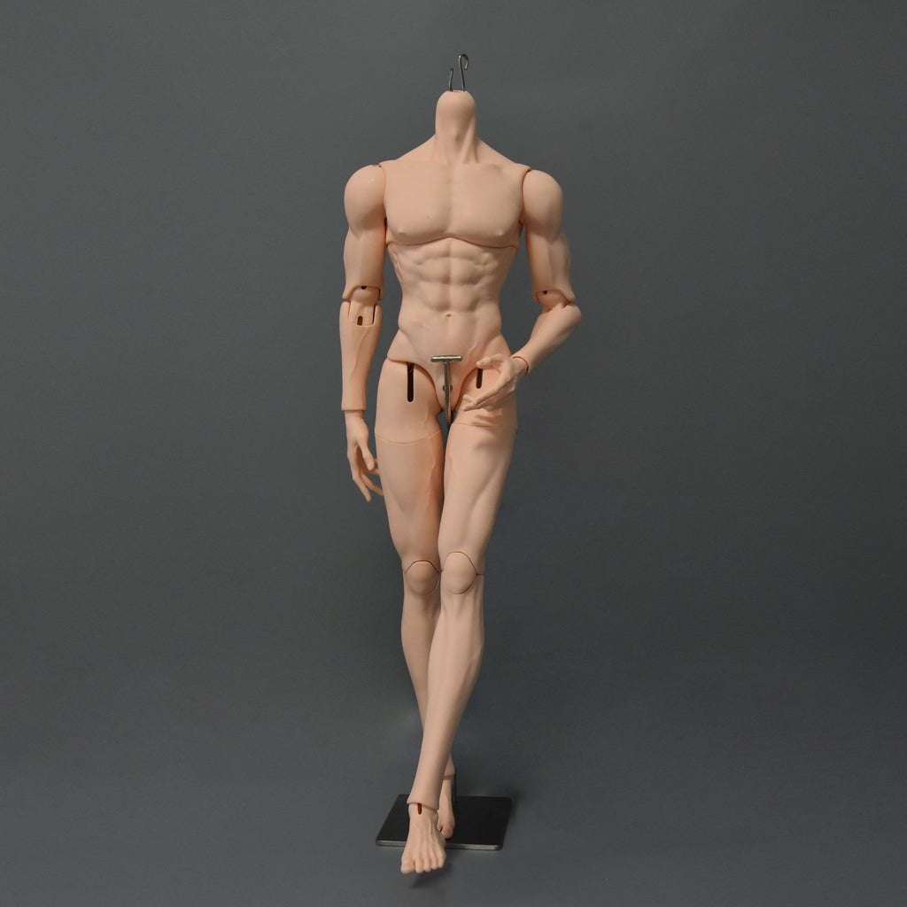 77cm male BJD body with articulated joints and realistic muscular proportions for posing