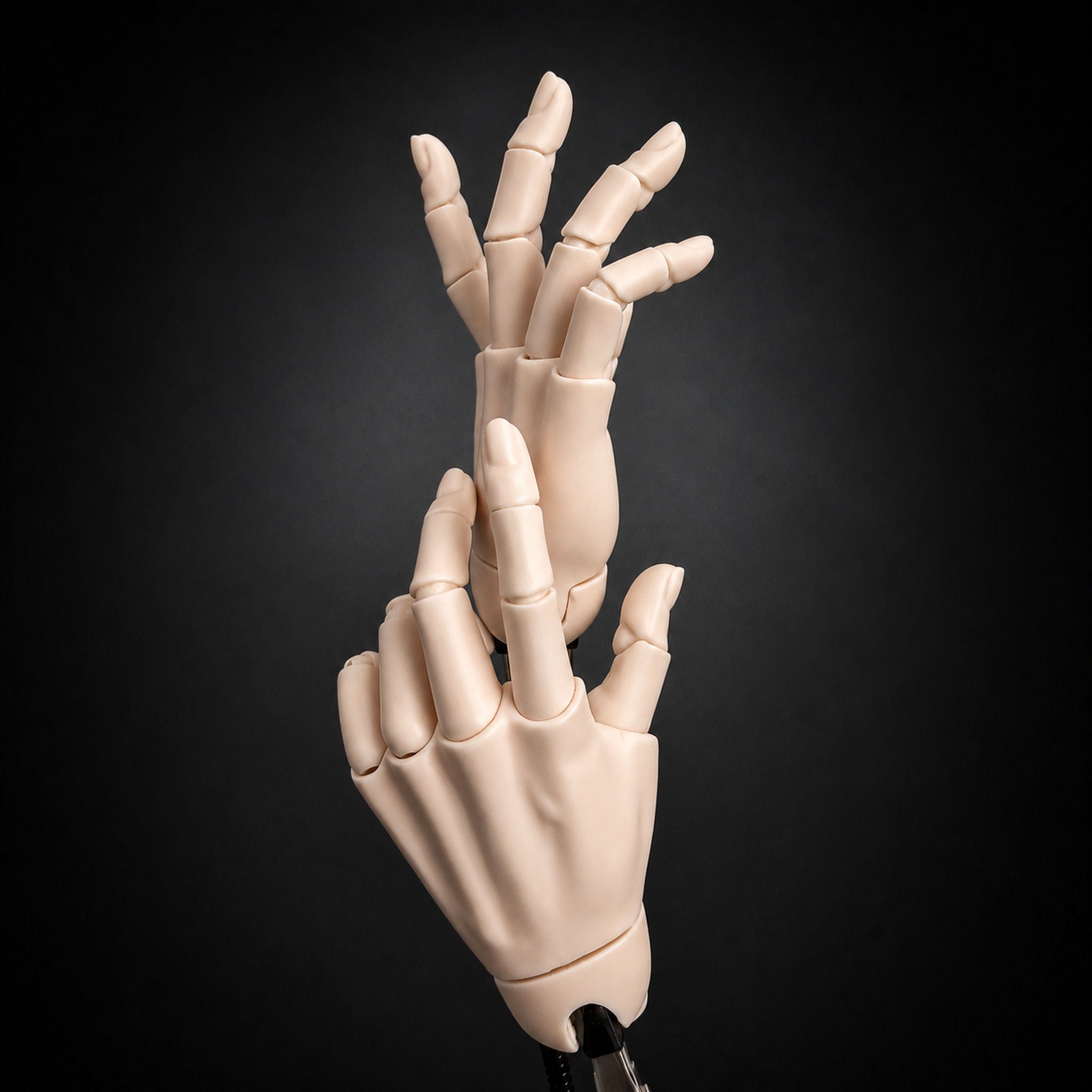Large BJD doll articulated hands with realistic finger joints