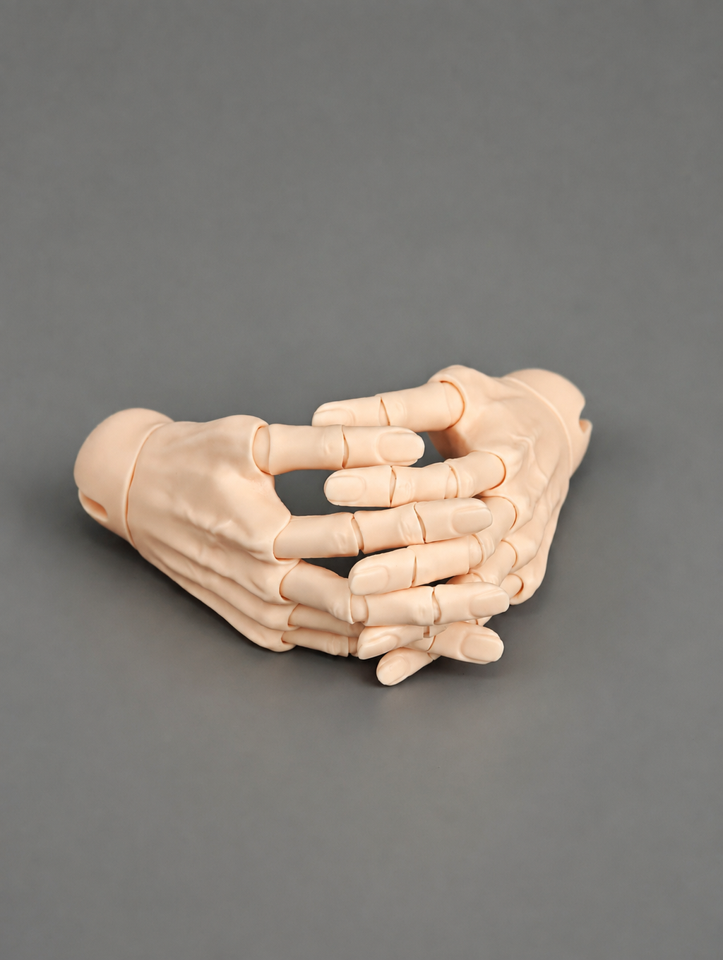 1/3 scale BJD male jointed hands with slender fingers and detailed hand sculpt