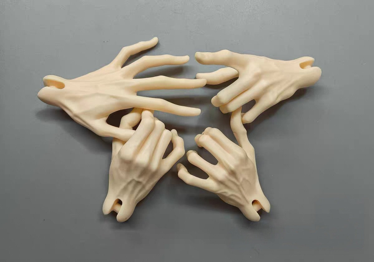 1/4 BJD male resin hand accessories with realistic masculine hand design