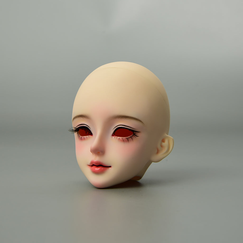 BJD doll head profile showing detailed face sculpt