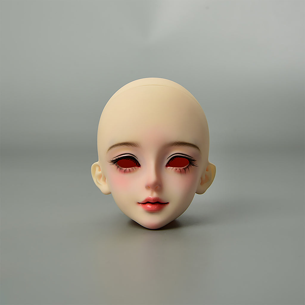 BJD female doll face sculpt with detailed resin makeup