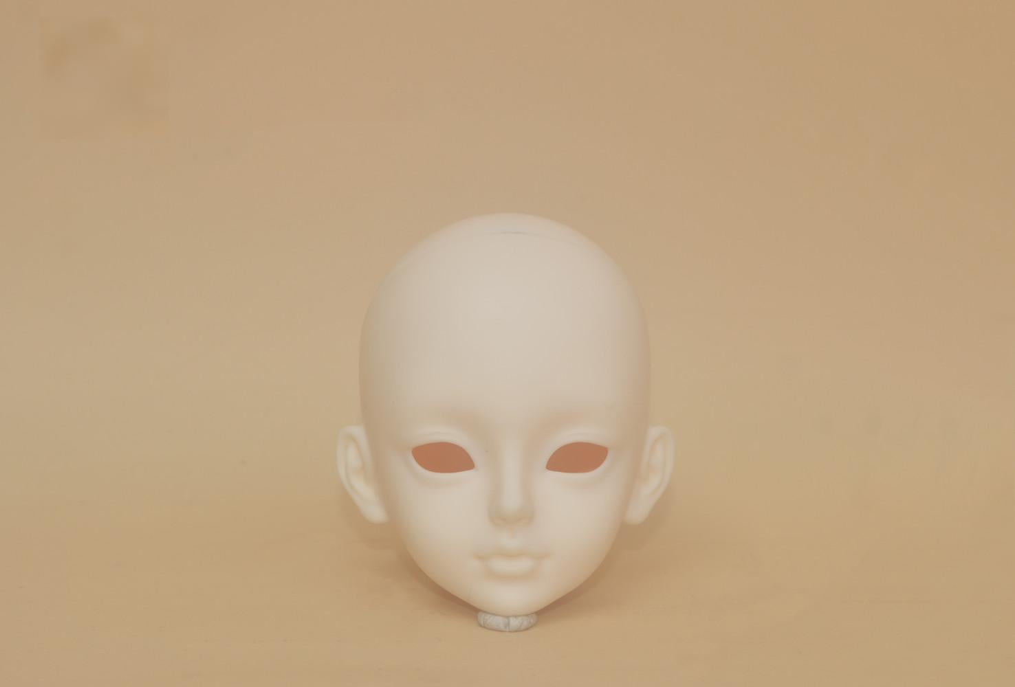 1/4 BJD resin doll head for custom face-up and makeup customization