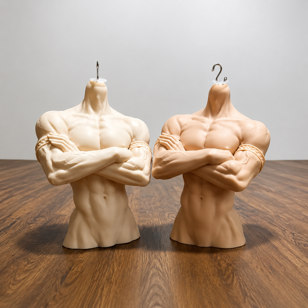 1/3 75cm Uncle BJD resin bust display stand skin tone options, head not included