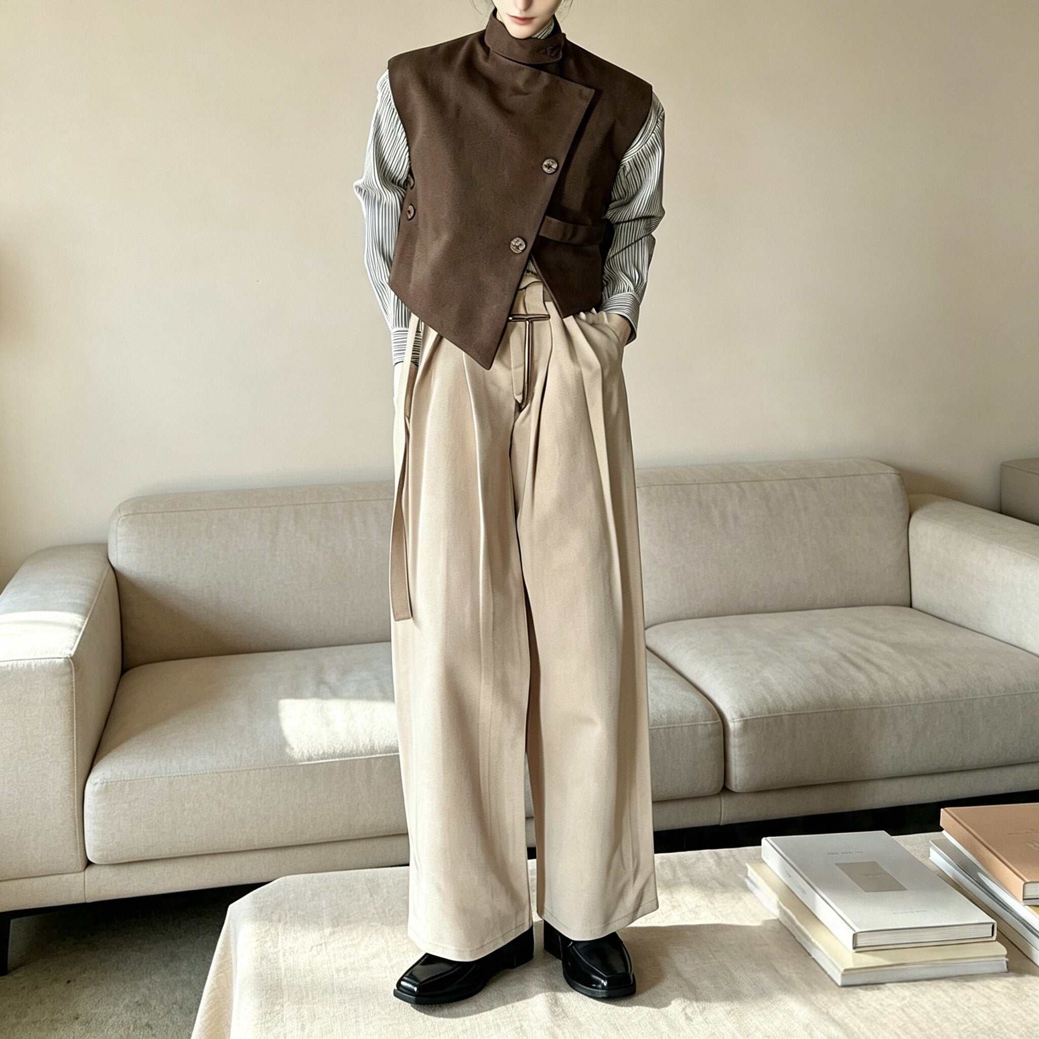 75cm male BJD doll college style outfit reference for customization