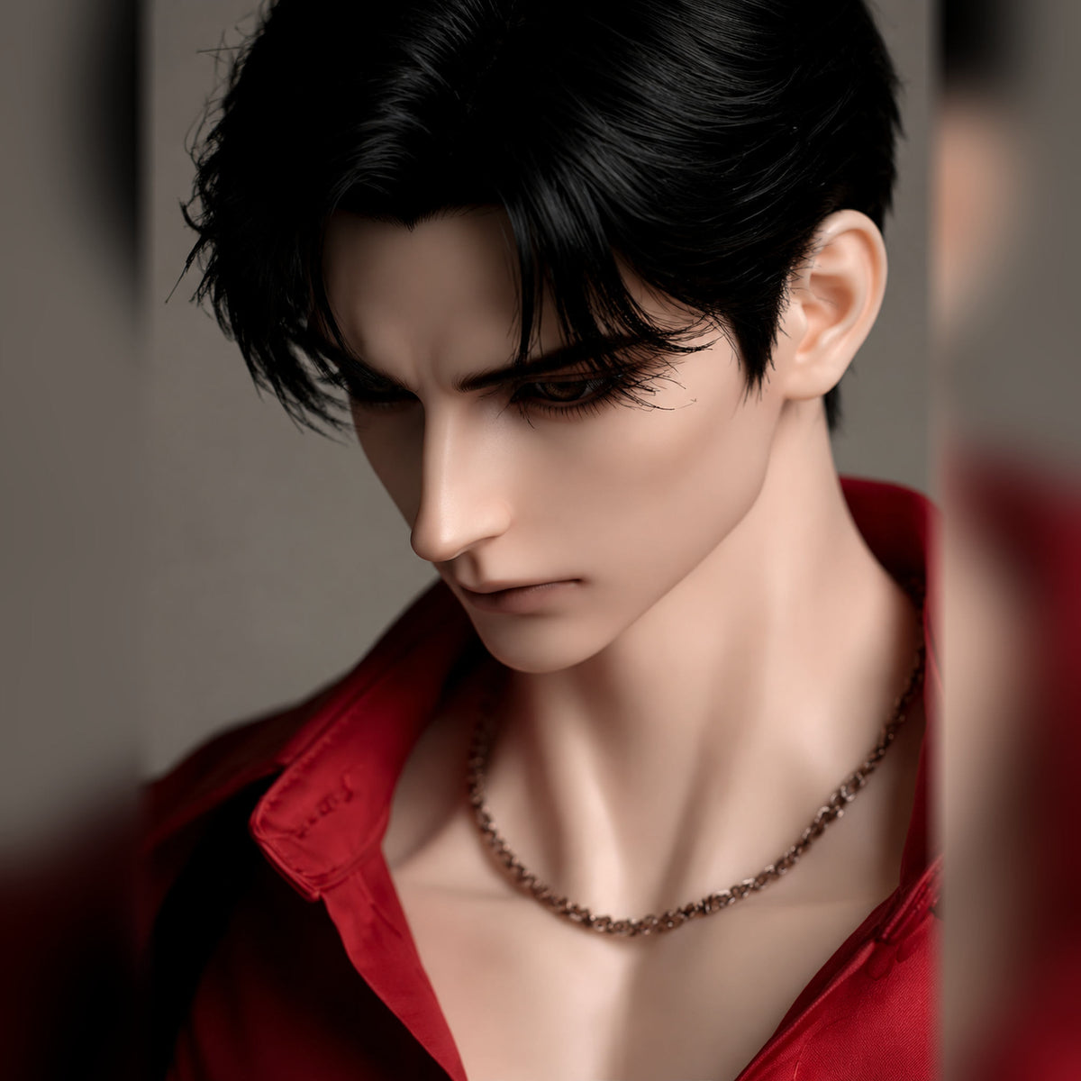 79cm BJD male doll head close-up with realistic face sculpt and detailed resin craftsmanship