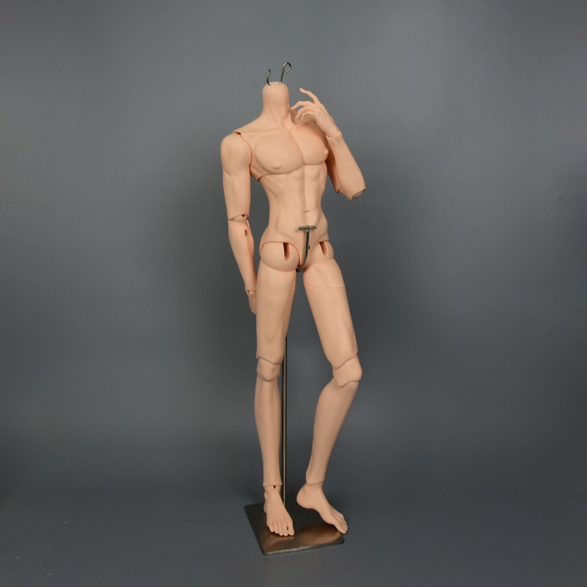 75cm Large Male BJD Body Sun articulated resin body demonstrating dynamic standing pose and joint mobility