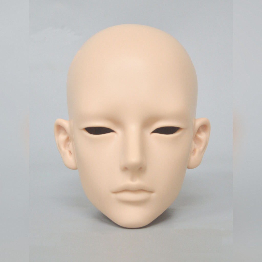 Large Male BJD Head – Zak Realistic Resin Head with Elegant Narrow Eyes