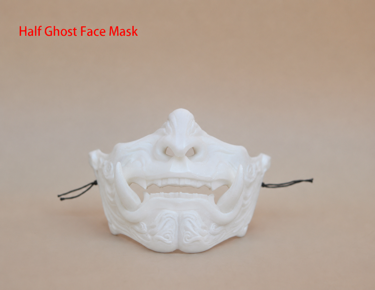 White resin BJD doll half face mask accessory for styling